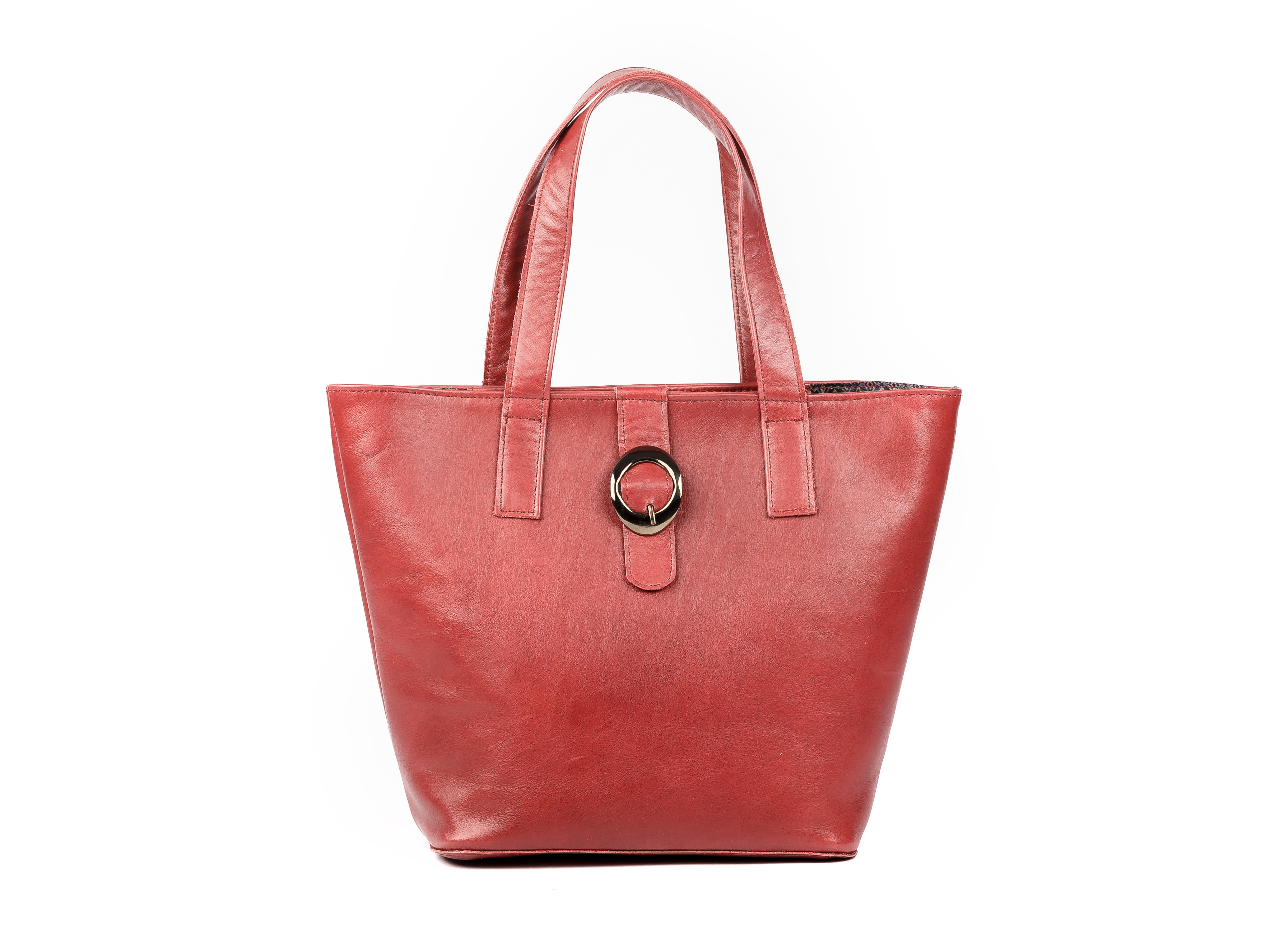 Burgundy leather tote bag | Leather Skivers Hides